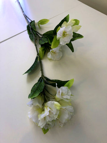 F0269 Silk Azalea Rhododendron Spray 94cm White Faux Flowers Australia ...