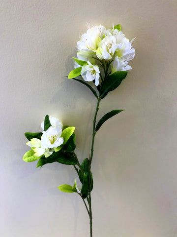 F0269 Silk Azalea Rhododendron Spray 94cm White Faux Flowers Australia ...