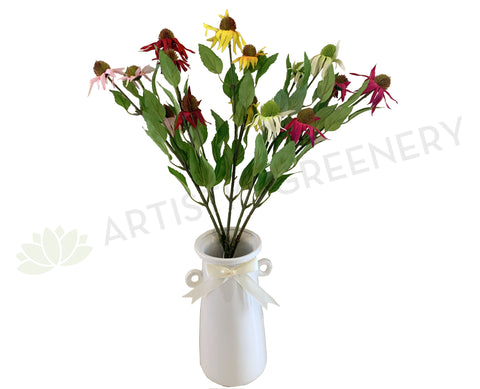 F0275 Cone Flower Spray 60cm 5 Colours