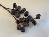 Brown - F0299 Artificial Gumnuts Sprig Gum nuts 60cm 2 Styles | ARTISTIC GREENERY