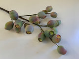 Green - F0299 Artificial Gumnuts Sprig Gum nuts 60cm 2 Styles | ARTISTIC GREENERY