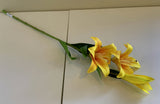 F0303 Tiger Lily Spray ( Latex ) 72cm Yellow | ARTISTIC GREENERY