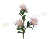 F0308 Plastic Protea Pincushion Spray 83cm Light Pink | ARTISTIC GREENERY