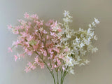 F0319 Silk Spring Flower Spray 116cm White / Light Pink | ARTISTIC GREENERY