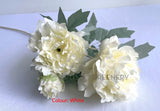 White - F0321N Silk Peony Spray 72cm 5 Colours | ARTISTIC GREENERY