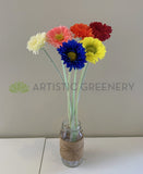 F0323 Silk Small Gerbera Daisy Stem 43cm Artificial gerbera flower Perth Australia | ARTISTIC GREENERY