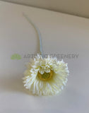 White - F0323 Silk Small Gerbera Daisy Stem 43cm Artificial gerbera flower Perth Australia | ARTISTIC GREENERY