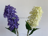F0327 Faux Hyacinth Stem (Real Touch Quality) 54cm Purple / White | ARTISTIC GREENERY