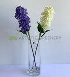 F0327 Faux Hyacinth Stem (Real Touch Quality) 54cm Purple / White | ARTISTIC GREENERY