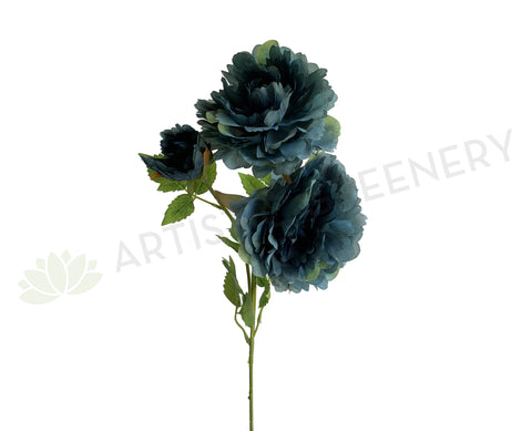 F0330 Silk Blue Peony Spray 69cm | ARTISTIC GREENERY