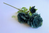 F0330 Silk Blue Peony Spray 69cm | ARTISTIC GREENERY