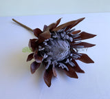 Large Brown - F0333 Artificial King Protea (Dried Style) 2 Sizes Cream / Brown | ARTISTIC GREENERY
