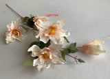 Light Pink - F0334 Faux Magnolia Spray 90cm 4 colours | ARTISTIC GREENERY Malaga Silk Flowers Supplier Australia