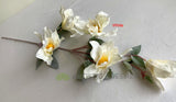 White - F0334 Faux Magnolia Spray 90cm 4 colours | ARTISTIC GREENERY Malaga Silk Flowers Supplier Australia
