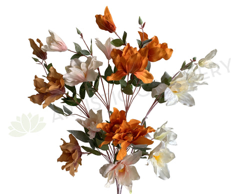 F0334 Faux Magnolia Spray 90cm 4 colours | ARTISTIC GREENERY Malaga Silk Flowers Supplier Australia