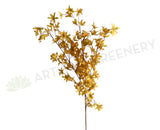 F0335 Silk Spring Flower Spray 121cm Mustard | ARTISTIC GREENERY