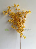 F0335 Silk Spring Flower Spray 121cm Mustard | ARTISTIC GREENERY