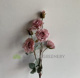 F0341 Silk Rose Spray 81cm Dusty Pink | ARTISTIC GREENERY