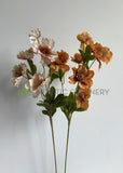 F0343 Silk Anemone Spray 81cm Pink / Light Brown | ARTISTIC GREENERY