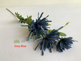 Grey Blue - F0344 Silk Spider Mum / Straight-Cactus Dahlia 83cm 4 Colours | ARTISTIC GREENERY