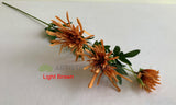 Light Brown - F0344 Silk Spider Mum / Straight-Cactus Dahlia 83cm 4 Colours | ARTISTIC GREENERY