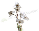 F0346 Silk Hellebore Spray 79cm White | ARTISTIC GREENERY