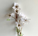 F0346 Silk Hellebore Spray 79cm White | ARTISTIC GREENERY