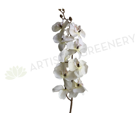 F0348 Silk Phalaenopsis Orchid Spray (Autumn Style) 101cm White | ARTISTIC GREENERY