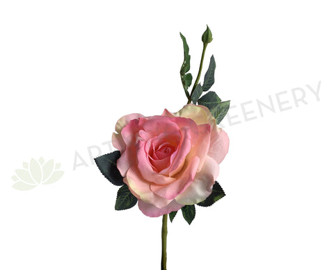 F0354  Silk Pink Open Rose 40cm | ARTISTIC GREENERY
