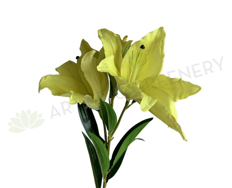 F0356 Artificial Casablanca Lily (Latex) 104cm Yellow | ARTISTIC GREENERY