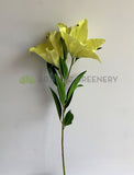 F0356 Artificial Casablanca Lily (Latex) 104cm Yellow | ARTISTIC GREENERY