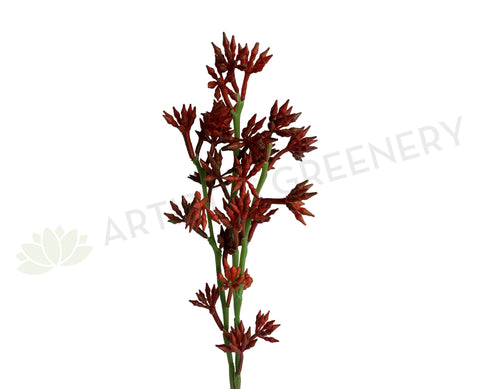 F0365 Faux Red Seeded Foliage 58cm Red | ARTISTIC GREENERY