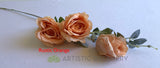 Rustic Orange - F0367 Silk Elegant Rose Spray 87cm 5 Colours | ARTISTIC GREENERY