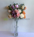 F0367 Silk Elegant Rose Spray 87cm 5 Colours | ARTISTIC GREENERY