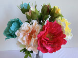 F0369 Chinese Peony Spray 52cm 4 Colours