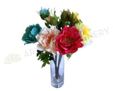 F0369 Chinese Peony Spray 52cm 4 Colours
