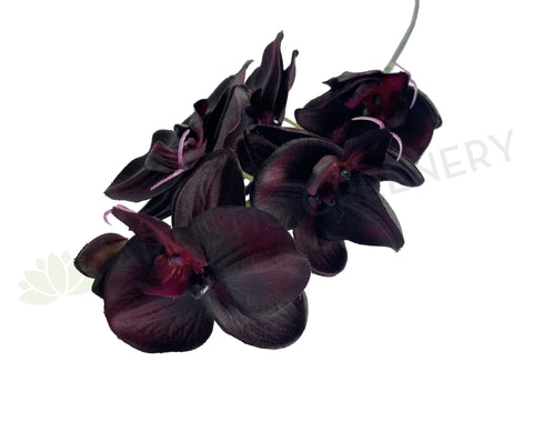 F0381 Faux Dark Purple Orchid Spray 67cm | ARTISTIC GREEENERY