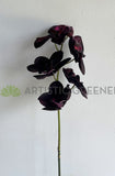 F0381 Faux Dark Purple Orchid Spray 67cm | ARTISTIC GREEENERY