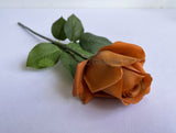 F0385 Latex Single Rose Stem 45cm Black / Brown | ARTISTIC GREENERY 