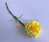 YELLOW - F0386 Single Stem Carnation 50cm Real Touch Quality 3 Colours | ARTISTIC GREENERY AUSTRALIA