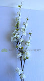 F0394 Artificial Cherry Blossom Branch 120cm White | ARTISTIC GREENERY