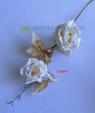 F0399 Boho Style Rose Spray 78cm 6 Colours