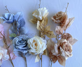 F0399 Boho Style Rose Spray 78cm 6 Colours