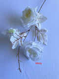 F0399 Boho Style Rose Spray 78cm 6 Colours