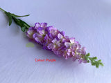 Purple - F0402 Silk Delphinium / Stock Flower 85cm 5 Colours | ARTISTIC GREENERY