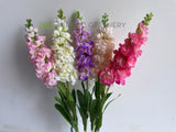 F0402 Silk Delphinium / Stock Flower 85cm 5 Colours | ARTISTIC GREENERY