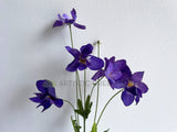 F0408 Artificial Alpine Columbine 80cm Purple | ARTISTIC GREENERY PERTH