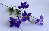 F0408 Artificial Alpine Columbine 80cm Purple | ARTISTIC GREENERY PERTH