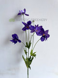 F0408 Artificial Alpine Columbine 80cm Purple | ARTISTIC GREENERY PERTH