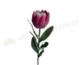F0413 Artificial Small King Protea Stem 54cm Pink | ARTISTIC GREENERY
